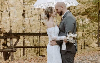 An autumn wedding day at this breath-taking location in Canada.