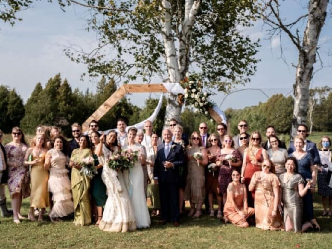 Outdoor wedding photography