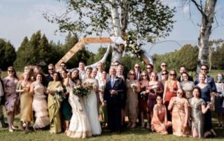 Outdoor wedding photography